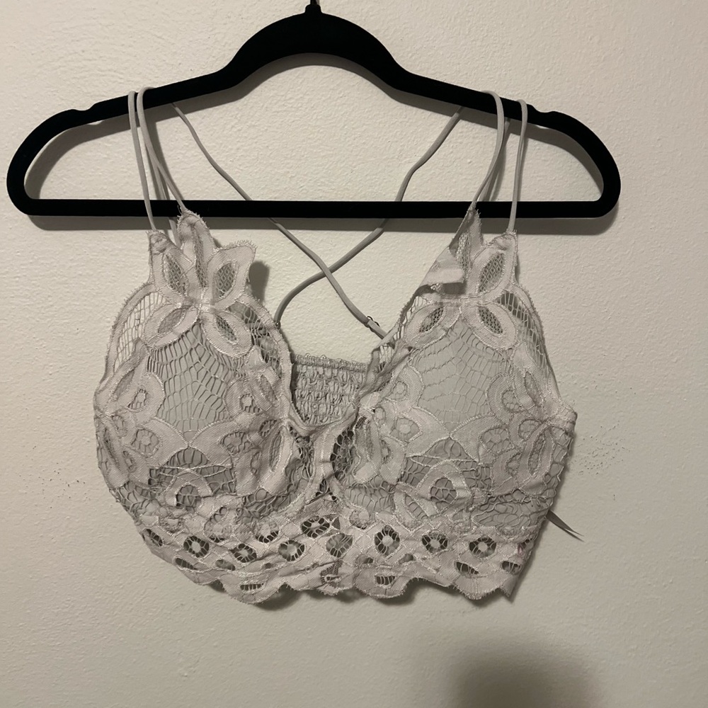 Lace Bralette in Gray
